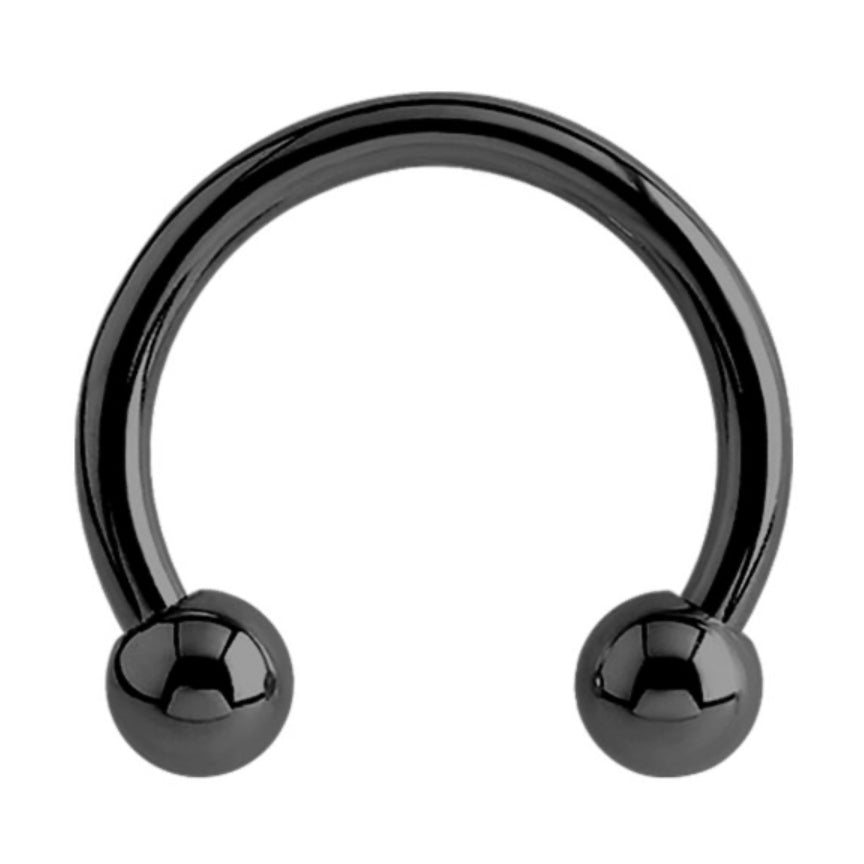 Black Titanium Horseshoe